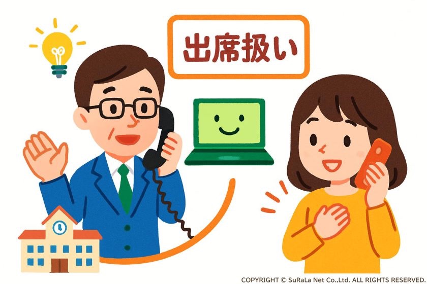 東京都昭島市の出席扱い認定までの動き