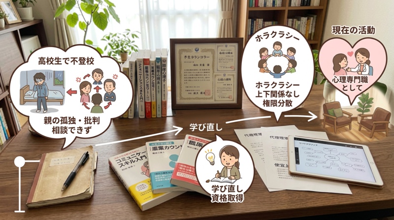 「親が甘い」と言われた過去から、心理の専門職へ