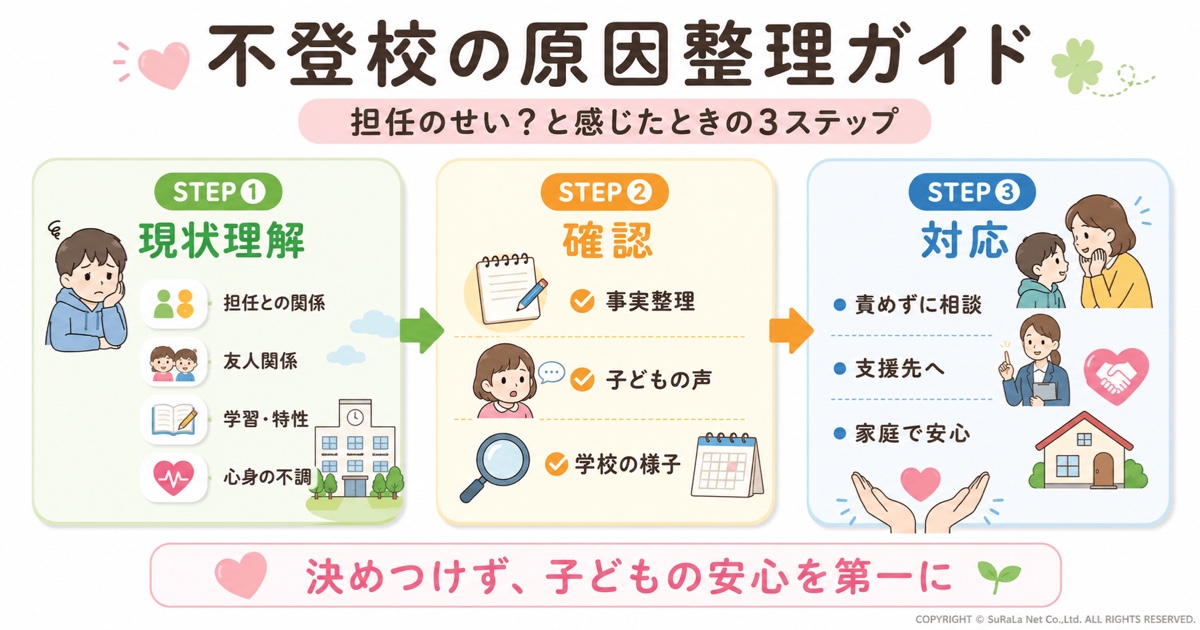 不登校は担任のせい？子どもの気持ちを守るための確認と学校への伝え方