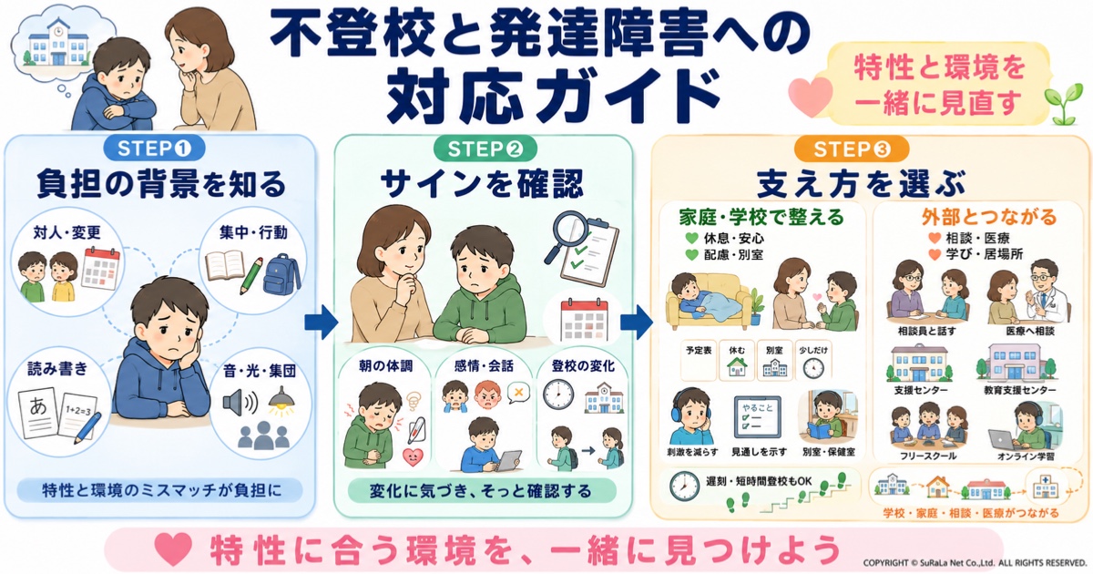 不登校と発達障害の関係性とは？親ができる寄り添い方と専門機関の活用法