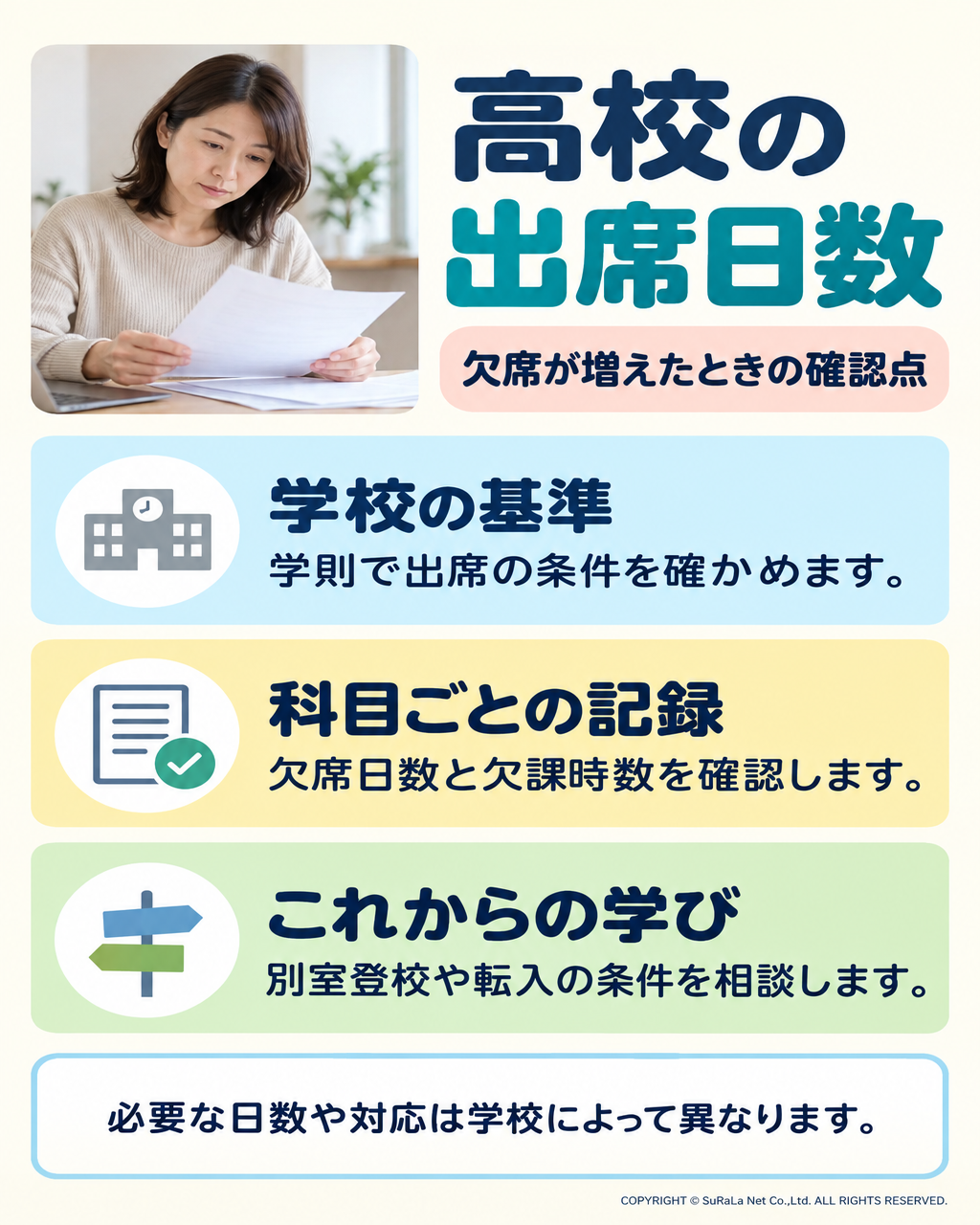 高校の出席日数はどれくらい必要？欠席が増えたときの留年・単位の確認ポイント