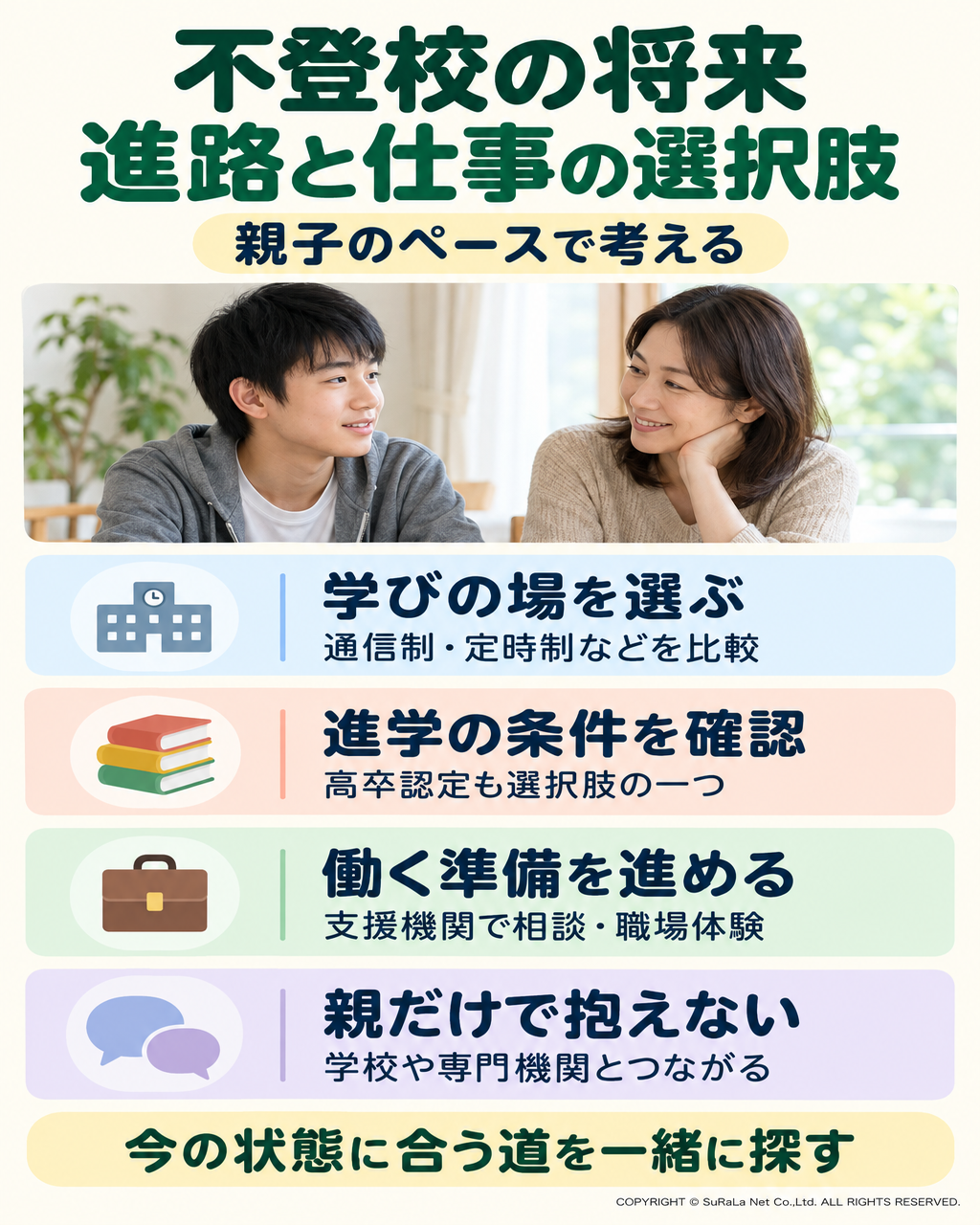 不登校の将来が不安なときに知っておきたい進路・仕事と考え方