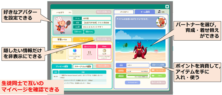 マイページ機能