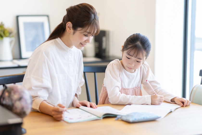 家庭学習の風景