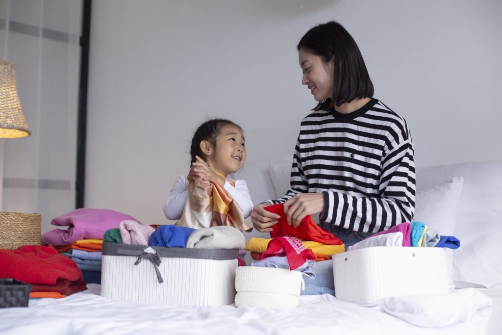 一緒に片付ける