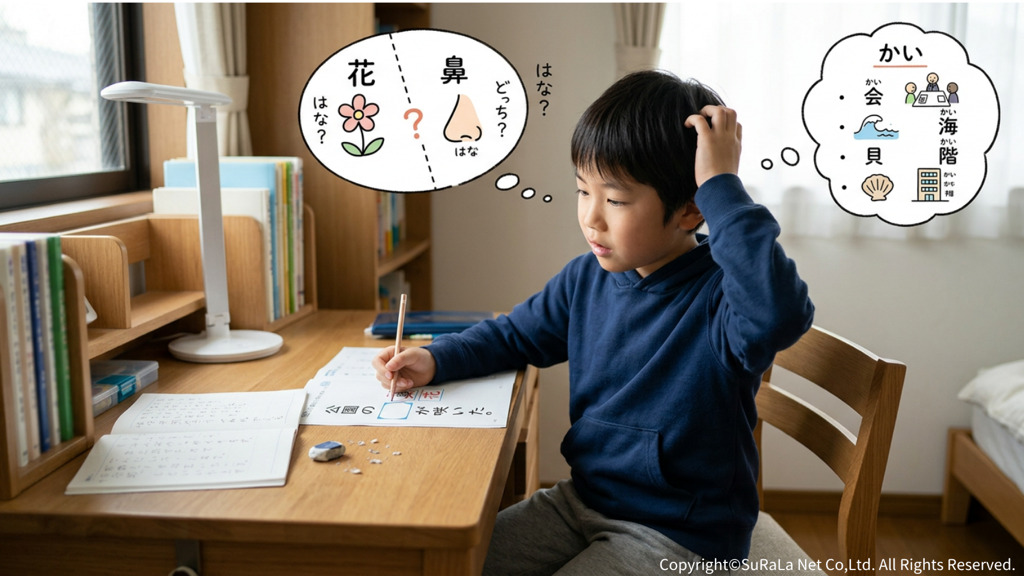 小学生が同じ音を持つ漢字を苦手とする理由