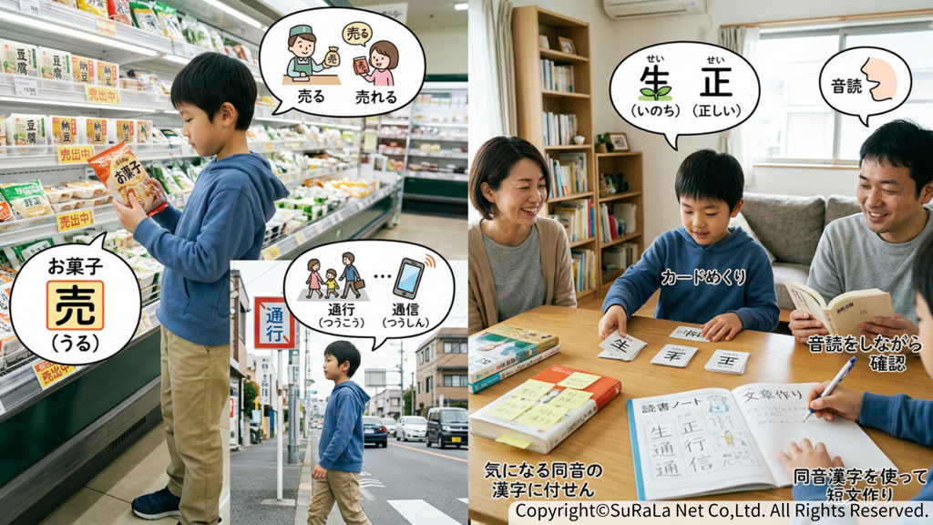 日常生活での漢字探し