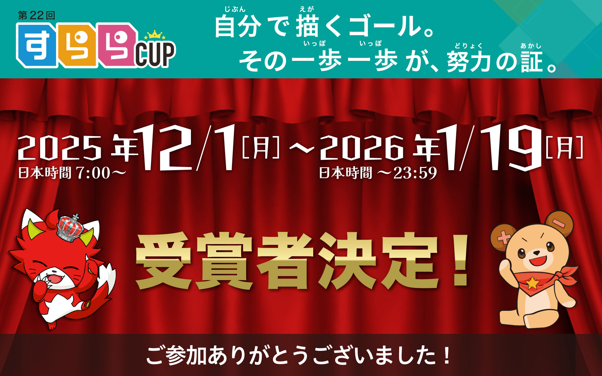 第22回すららカップ_受賞者決定