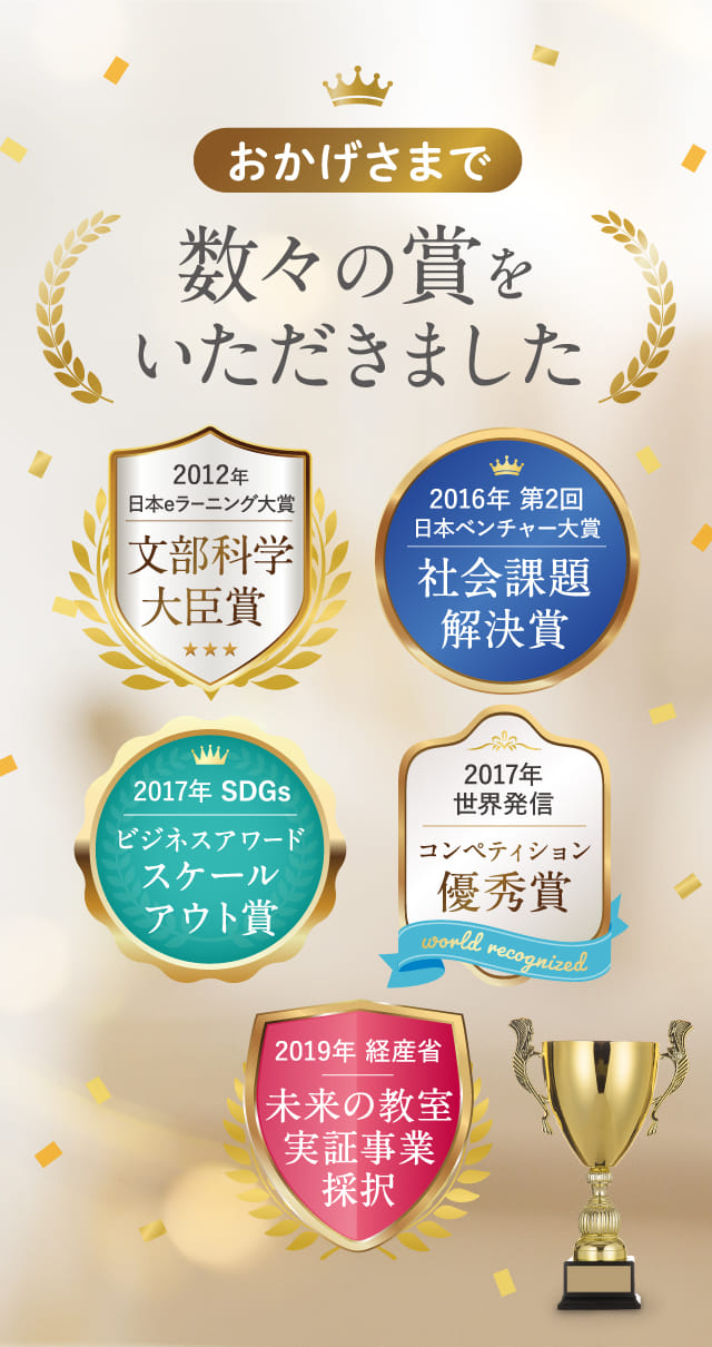 おかげさまで数々の賞をいただきました