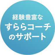 経験豊富なすららコーチのサポート